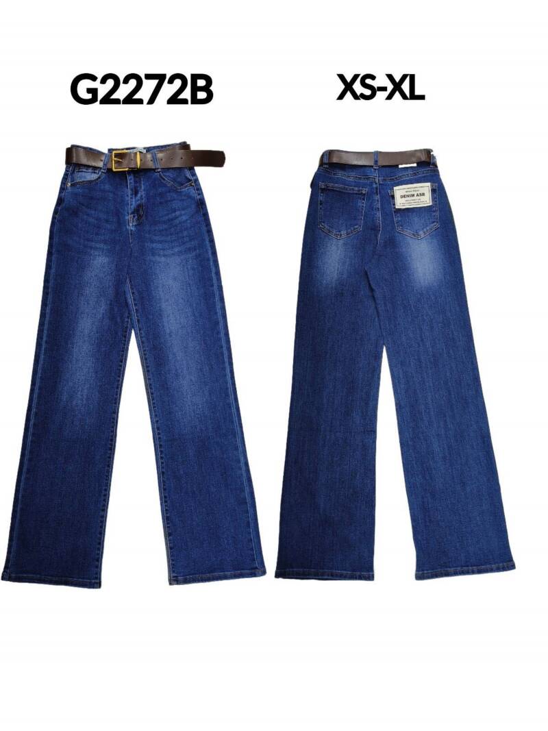 Spodnie damskie jeansy Roz XS-XL, 1 Kolor Paczka 10 szt